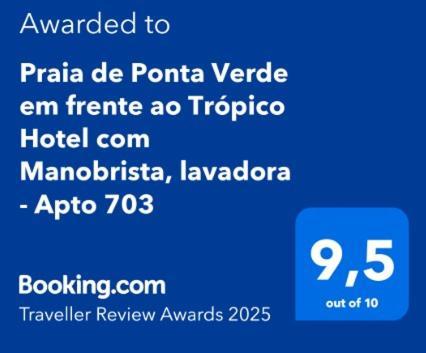 De Ponta Em Frente Ao Tropico Com Garagem, Wi-fi, Lavadora - Apto703 Maceió